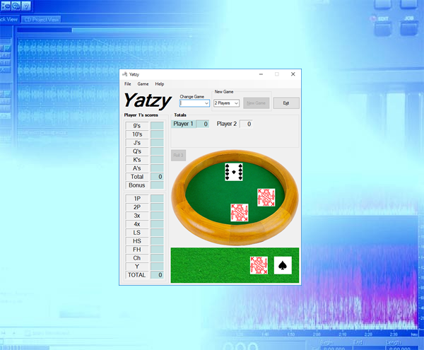 Yatzy Game background